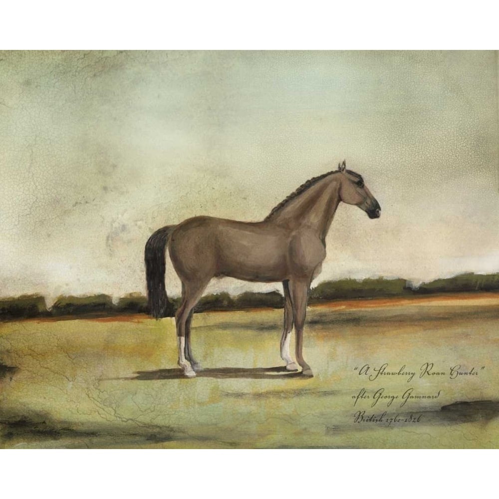 A Strawberry Roan Hunter Poster Print - Naomi McCavitt-VARPDX93775Z Image 1