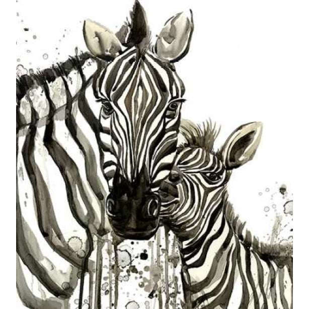 Zebra Cuddles Poster Print by Jin Jing-VARPDX937JIN1113 Image 1