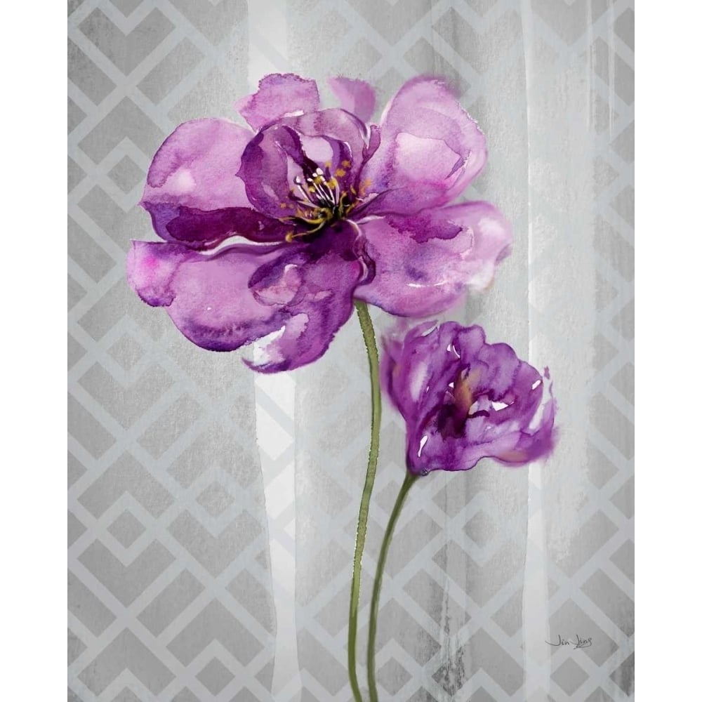 Trellis Floral2 Poster Print by Jin Jing-VARPDX937JIN1146 Image 2