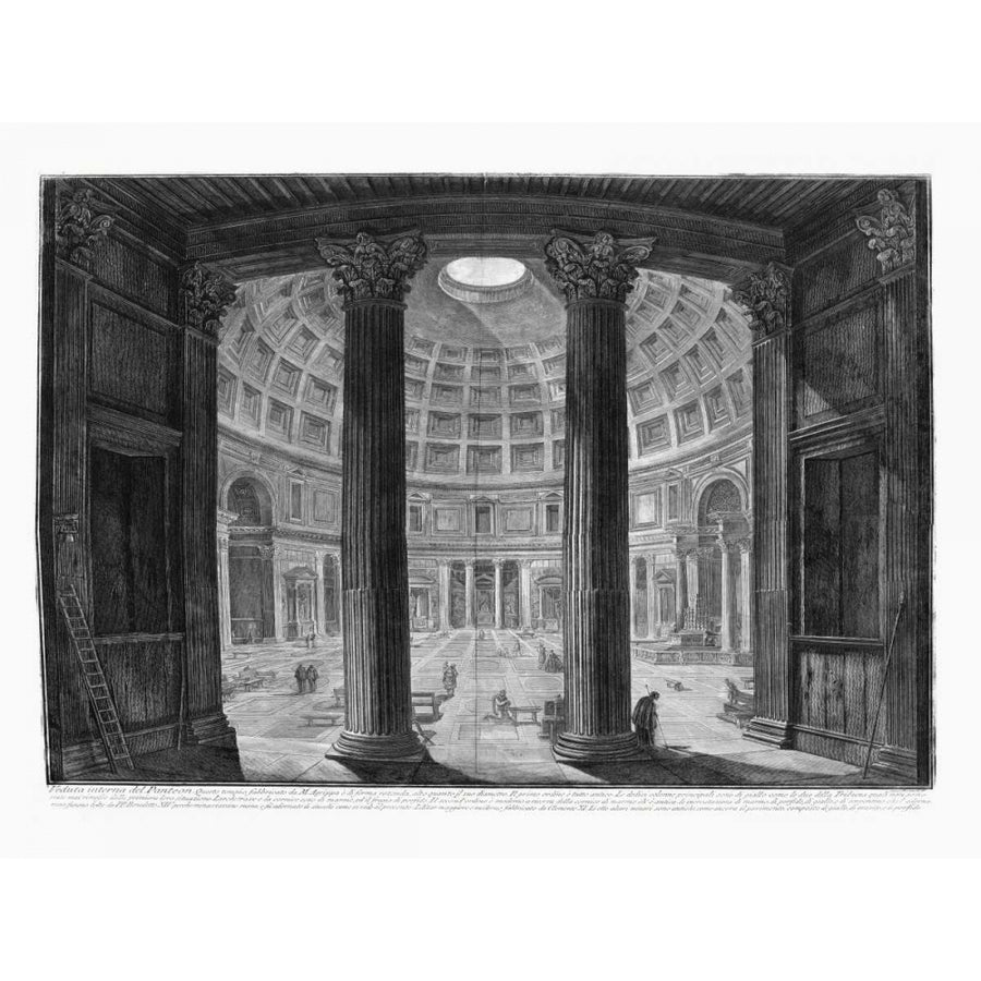 Veduta interna del Pantheon Poster Print - Piranesi-VARPDX93916Z Image 1