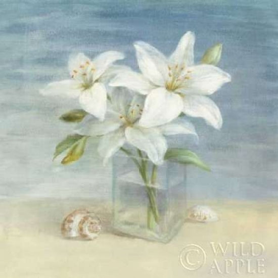 Lilies and Shells - Wag Poster Print by Danhui Nai-VARPDX9392 Image 2