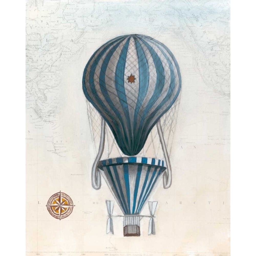 Vintage Hot Air Balloons IV Poster Print - Naomi McCavitt-VARPDX93969Z Image 1