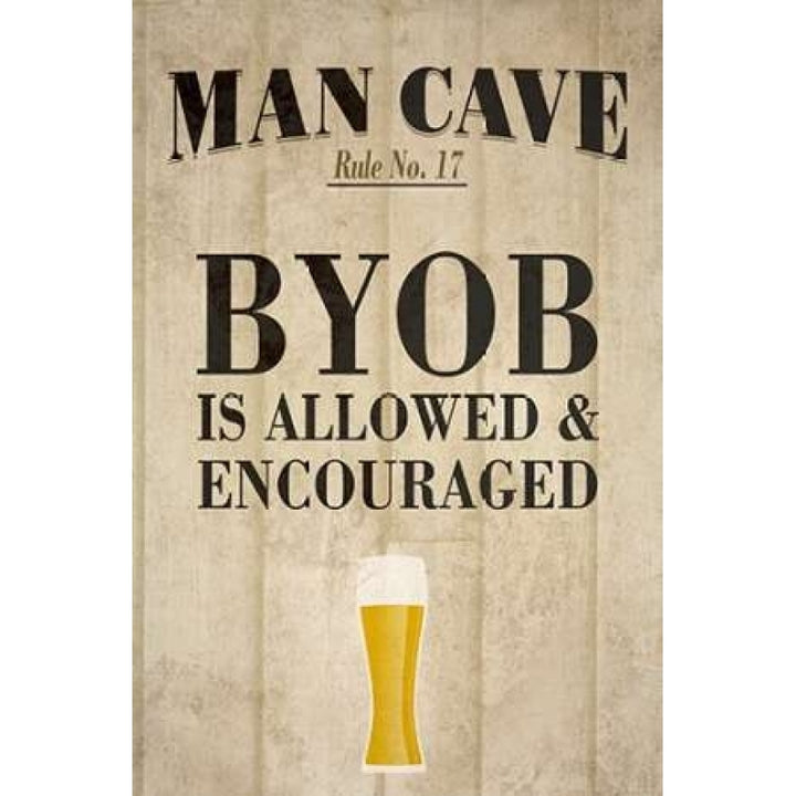 Man Cave Rules I Poster Print by SD Graphics-VARPDX9405PP Image 1