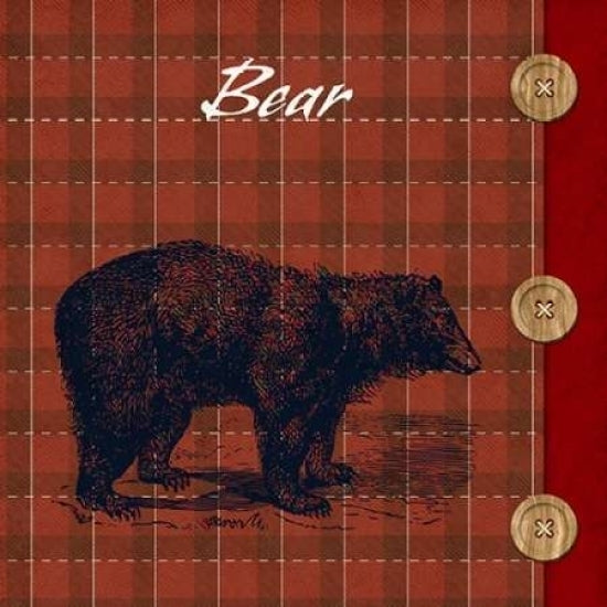 Flannel Bear Poster Print by SD Graphics Studio-VARPDX9406KK Image 1