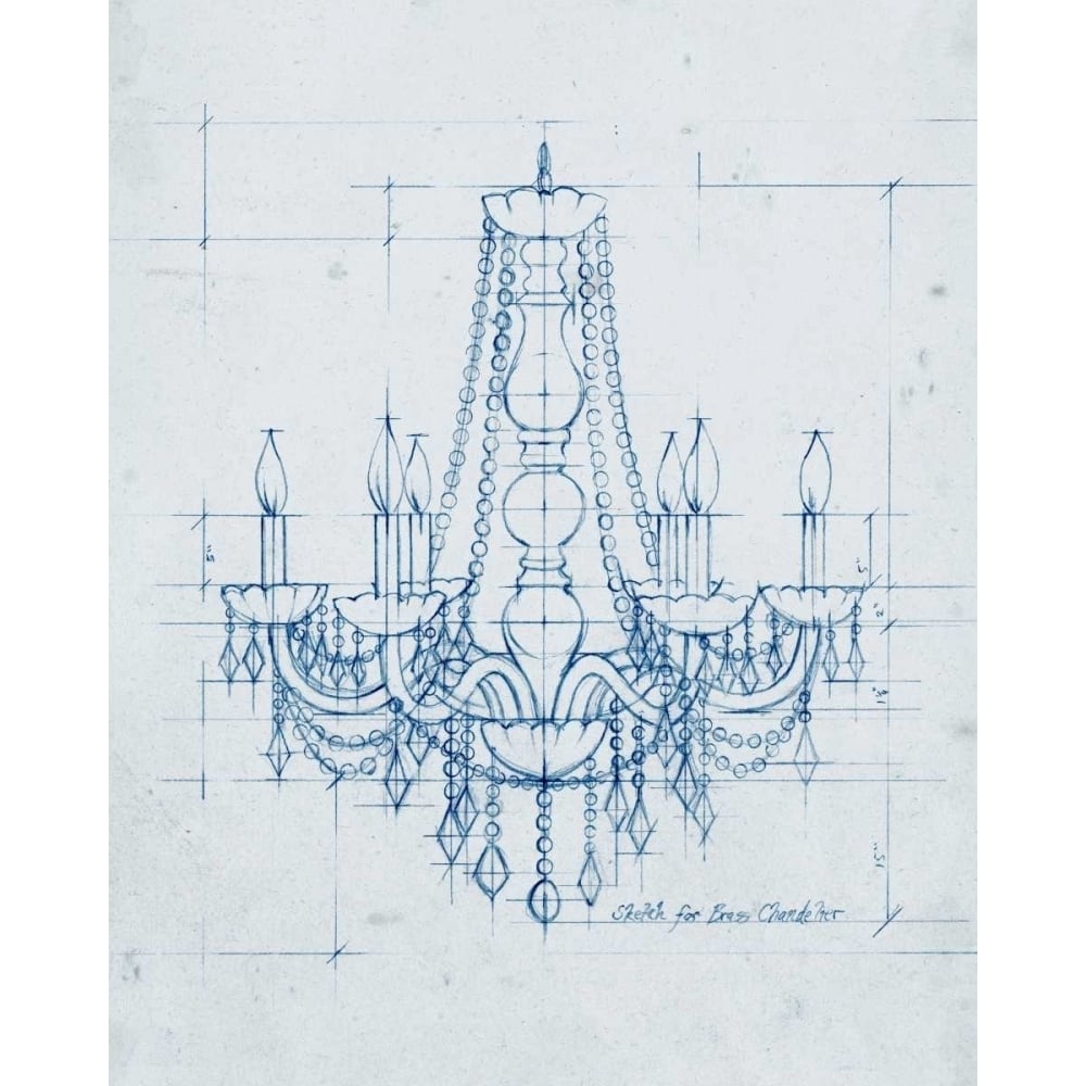 Chandelier Draft IV Poster Print - Ethan Harper-VARPDX94088Z Image 1