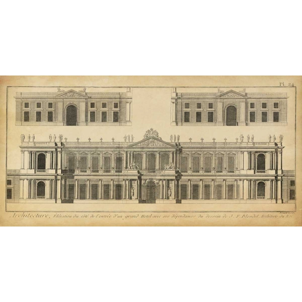 Elevation du Grand Hotel Poster Print - Denis Diderot-VARPDX94286Z Image 1