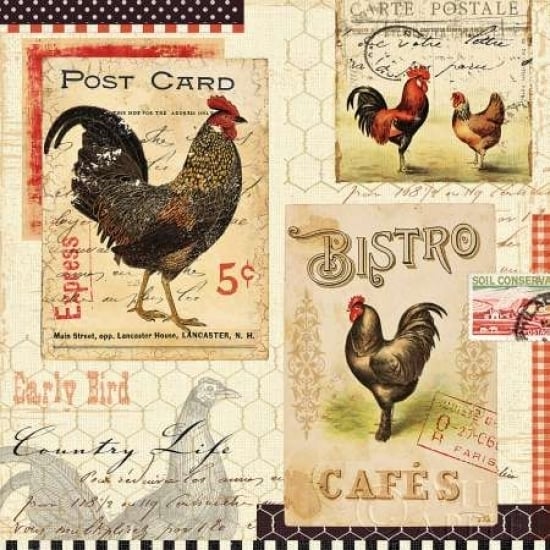 Rooster Farm I Poster Print by Alain Pelletier-VARPDX9486 Image 1