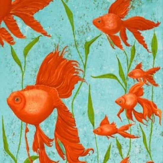 School of Fish I Poster Print by Gina Ritter-VARPDX9502 Image 1