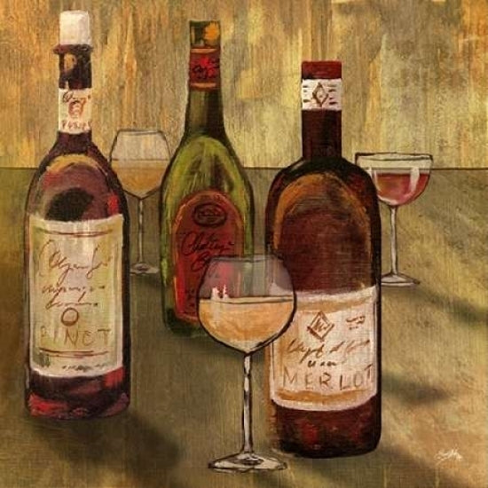 Bottle of Wine I Poster Print by Elizabeth Medley-VARPDX9513 Image 1