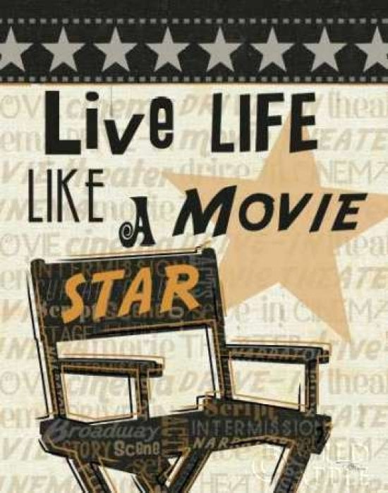 Live Life Like a Movie Star Poster Print by Pela Studio-VARPDX9566 Image 1