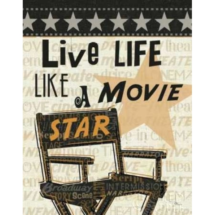 Live Life Like a Movie Star Poster Print by Pela Studio-VARPDX9566 Image 2