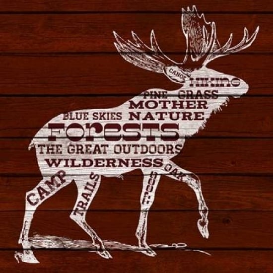 Moose Text Poster Print by SD Graphics-VARPDX9600M Image 2