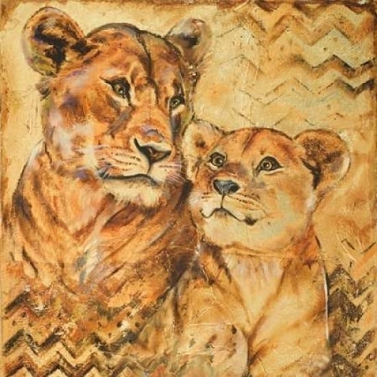 Safari Mother and Son II Poster Print by Patricia Pinto-VARPDX9645A Image 1