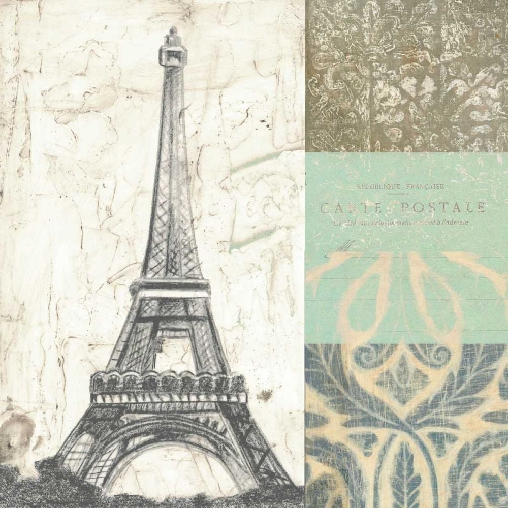 Paris Tapestry I Poster Print - Studio Vision-VARPDX96711D Image 1