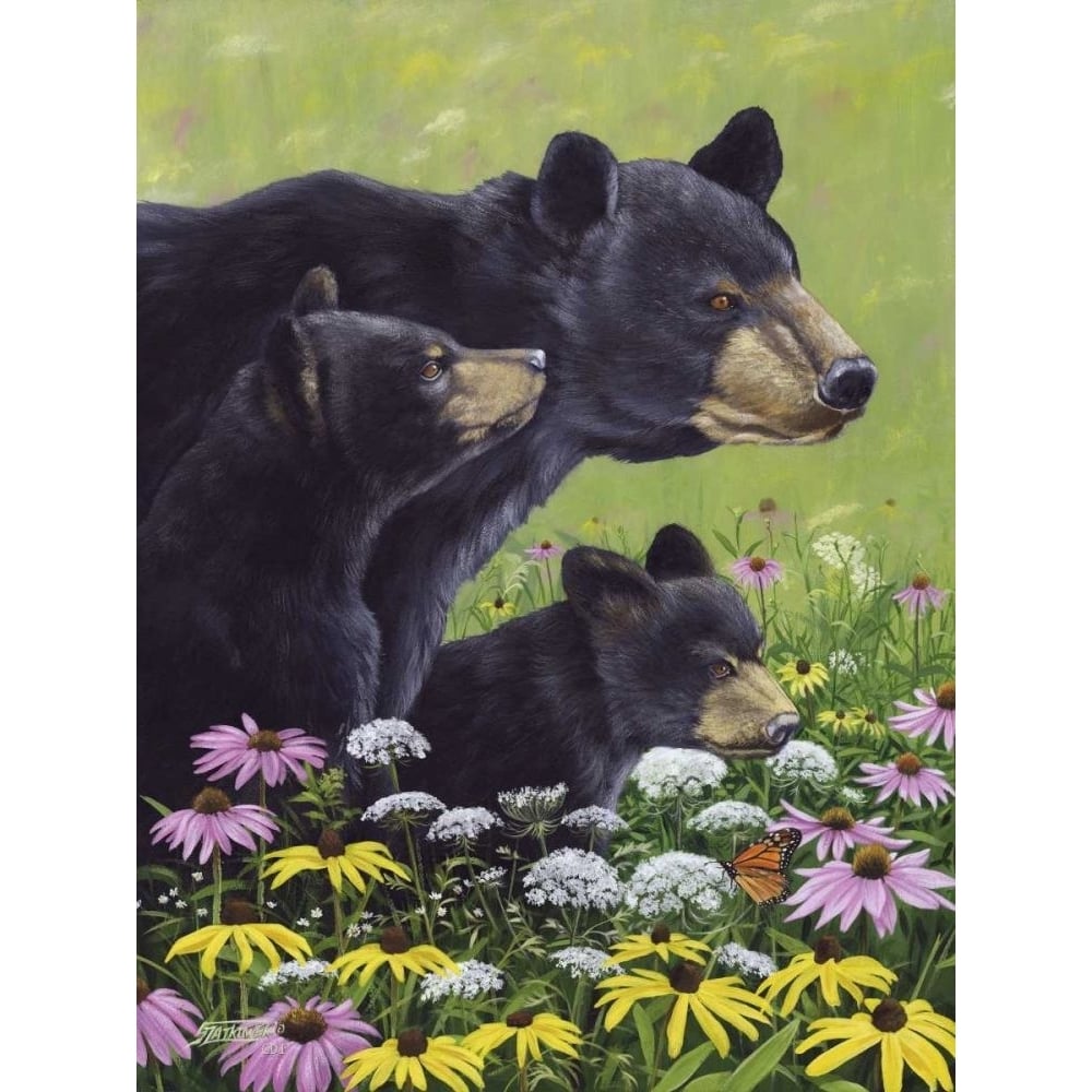 Black Bears Poster Print - Fred Szatkowski-VARPDX96757D Image 1