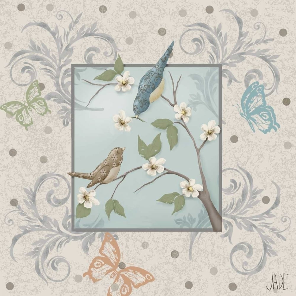 Whimsical Birds I Poster Print - Jade Reynolds-VARPDX96802D Image 1