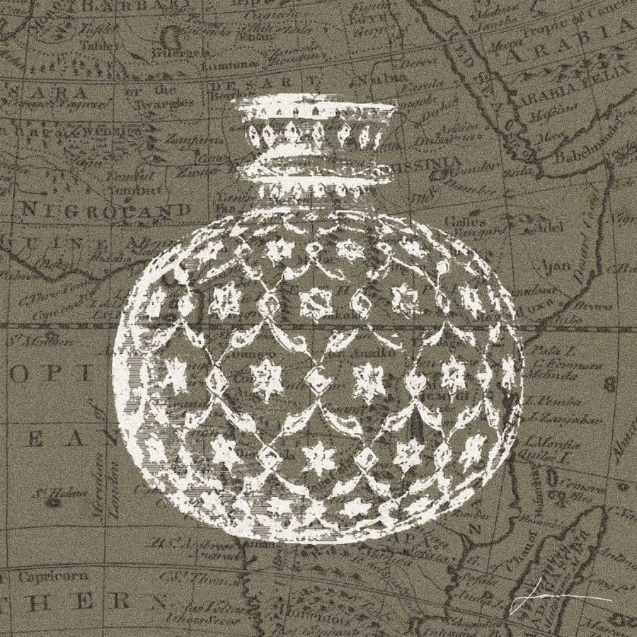 Map Bottles I Poster Print - James Burghardt-VARPDX96862D Image 1