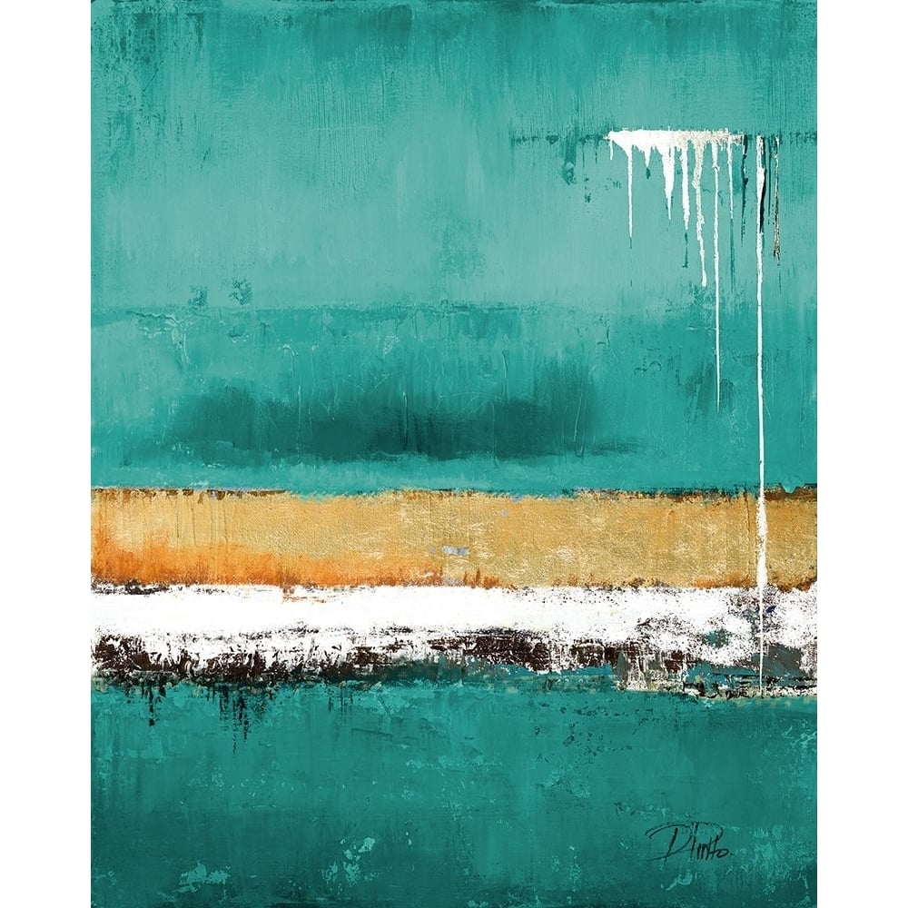 Teal Rain Poster Print - Patricia Pinto-VARPDX9699K Image 1