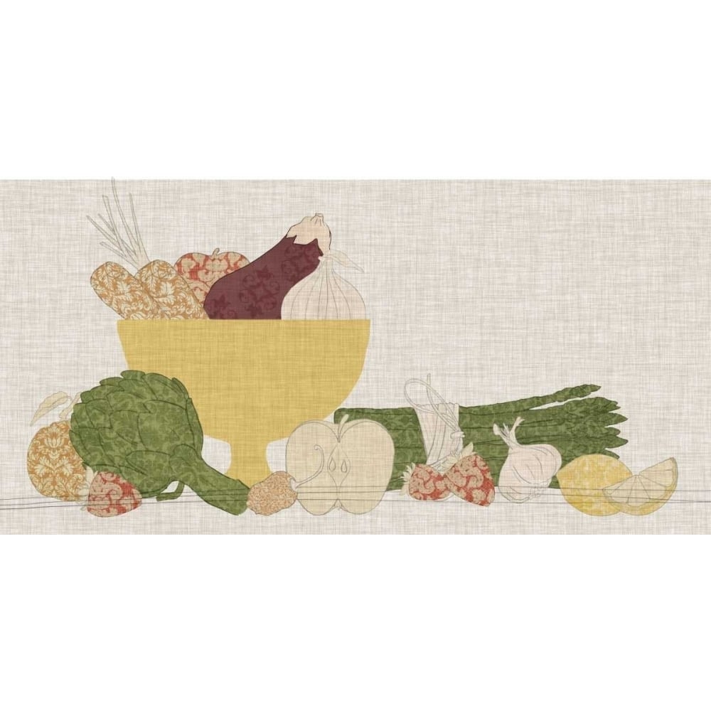 Contour Fruits and Veggies IV Poster Print - Studio Vision-VARPDX97086D Image 1