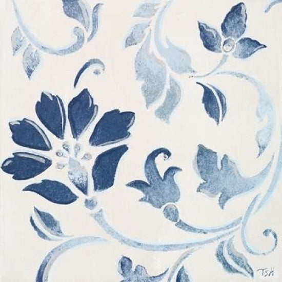 Blue Floral Shimmer I Poster Print by Tiffany Hakimipour-VARPDX9736 Image 1