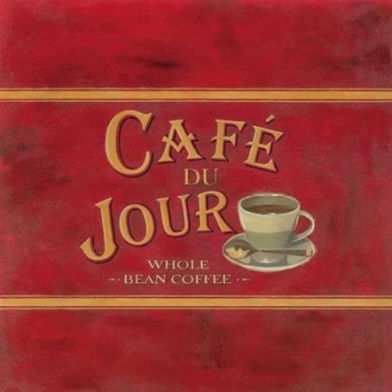 Cafe du Jour Poster Print by Lisa Alderson-VARPDX9744 Image 1