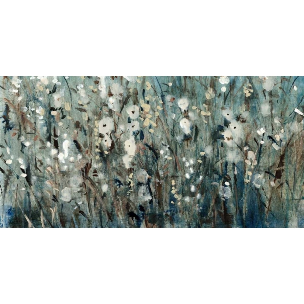 White Blooms with Navy I Poster Print - Tim OToole-VARPDX98085Z Image 1