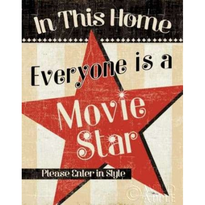 In This Home Everyone is a Star Poster Print by Pela Studio-VARPDX9852 Image 1