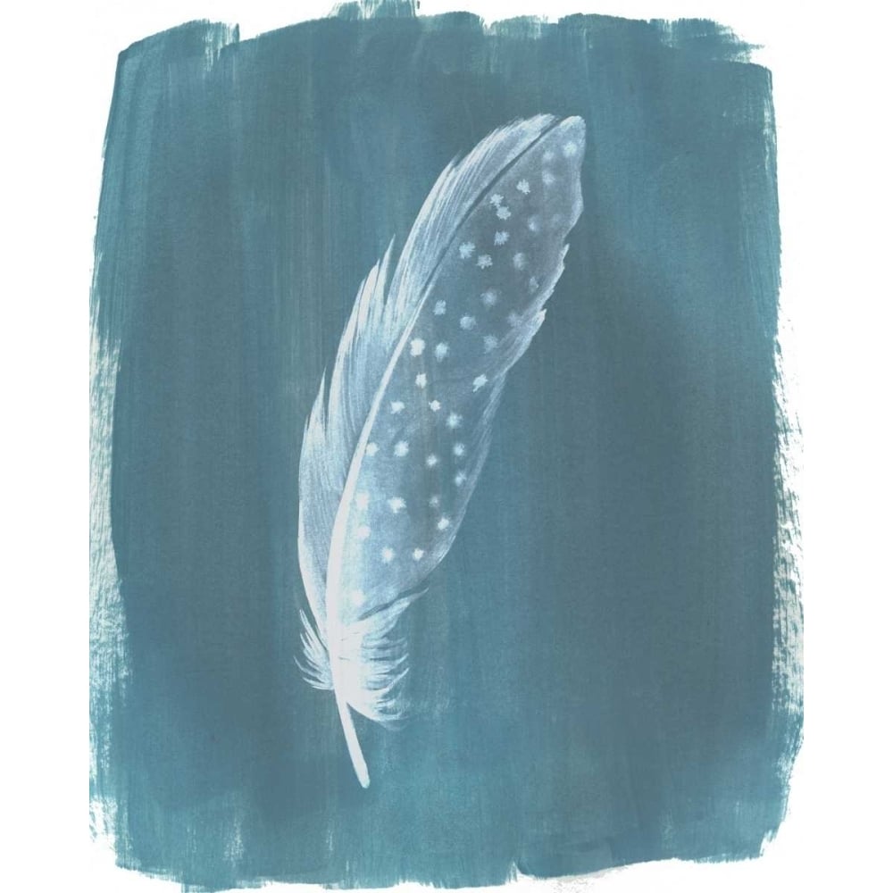 Feathers on Dusty Teal III Poster Print - Grace Popp-VARPDX98615GG Image 1