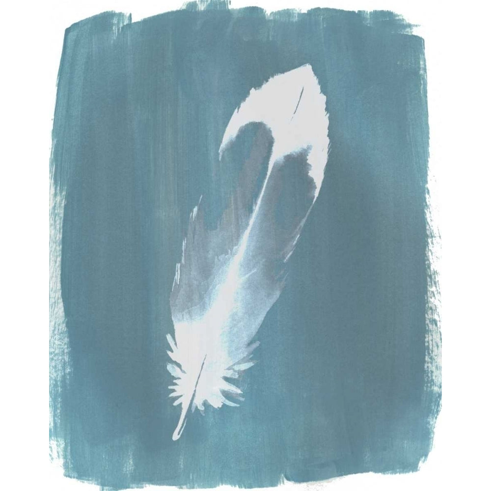 Feathers on Dusty Teal VII Poster Print - Grace Popp-VARPDX98619GG Image 1