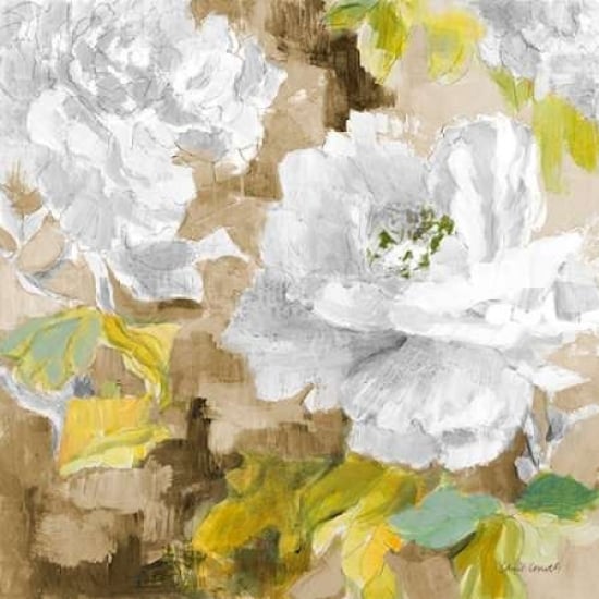 White Modern Peonies I Poster Print by Lanie Loreth-VARPDX9892B Image 1