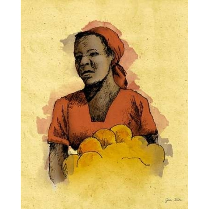 Sketched Woman in Color II Poster Print by Jane Slivka-VARPDX9944B Image 1