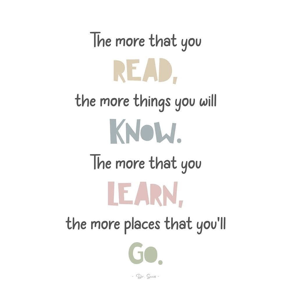 Read Learn Know Go Poster Print - Suki Mi-VARPDXA1370 Image 1