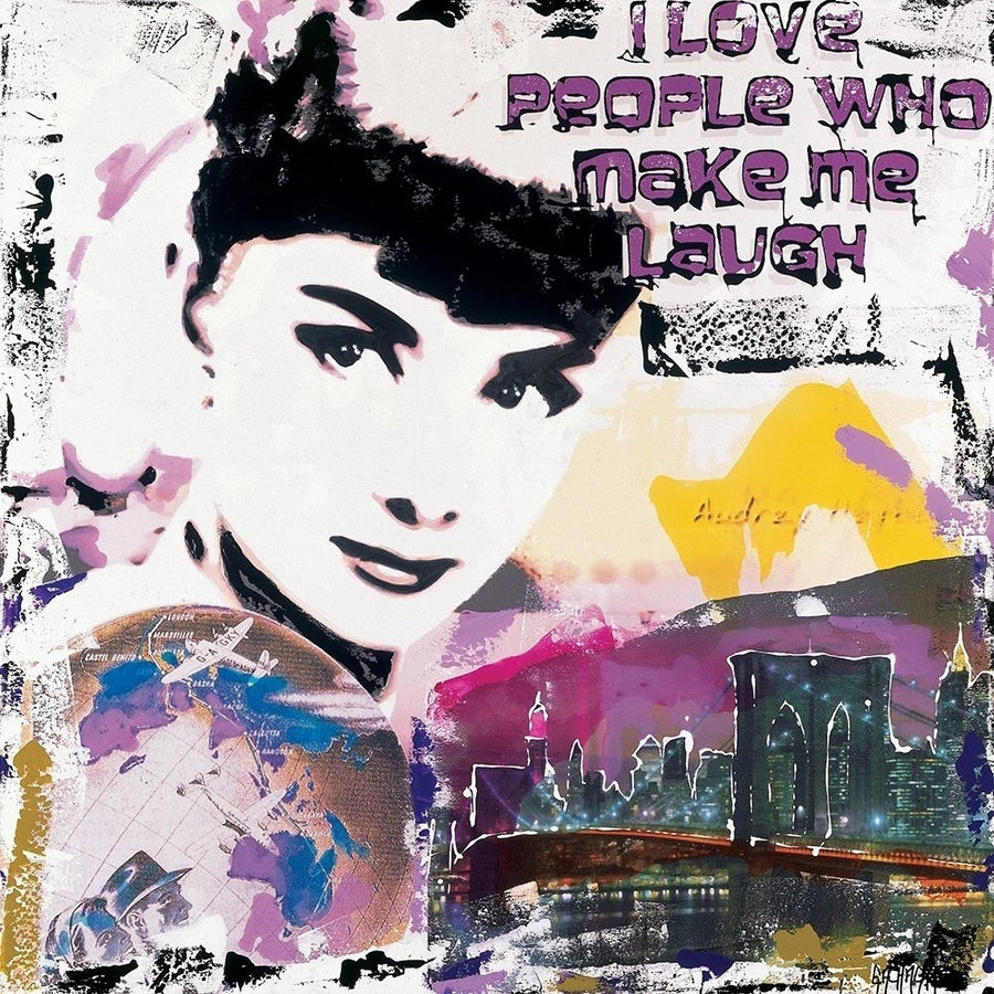 Audrey I love people Poster Print by Vincent Gachaga-VARPDXA506 Image 1