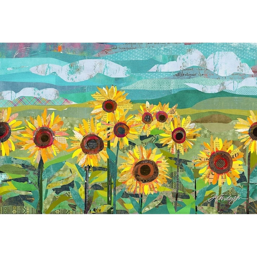 Sunflowers At Dusk Poster Print - Traci Anderson-VARPDXA767D Image 1