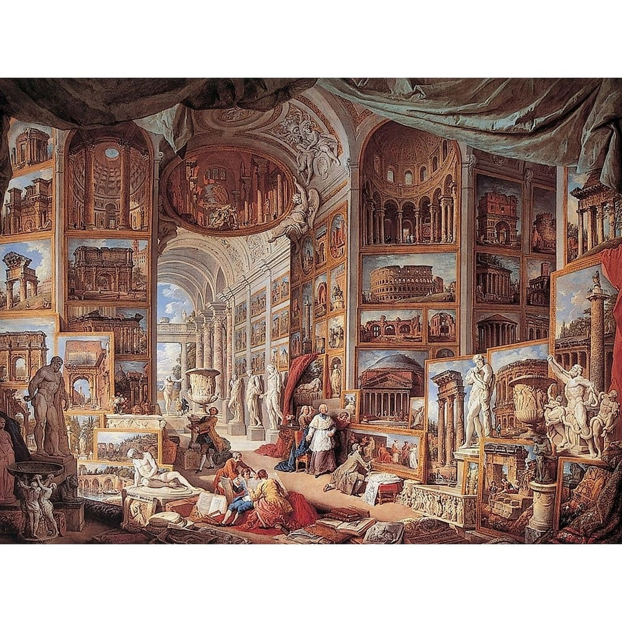 Vedute di Roma antica Poster Print - Giovanni Paolo Panini-VARPDXAA535 Image 1