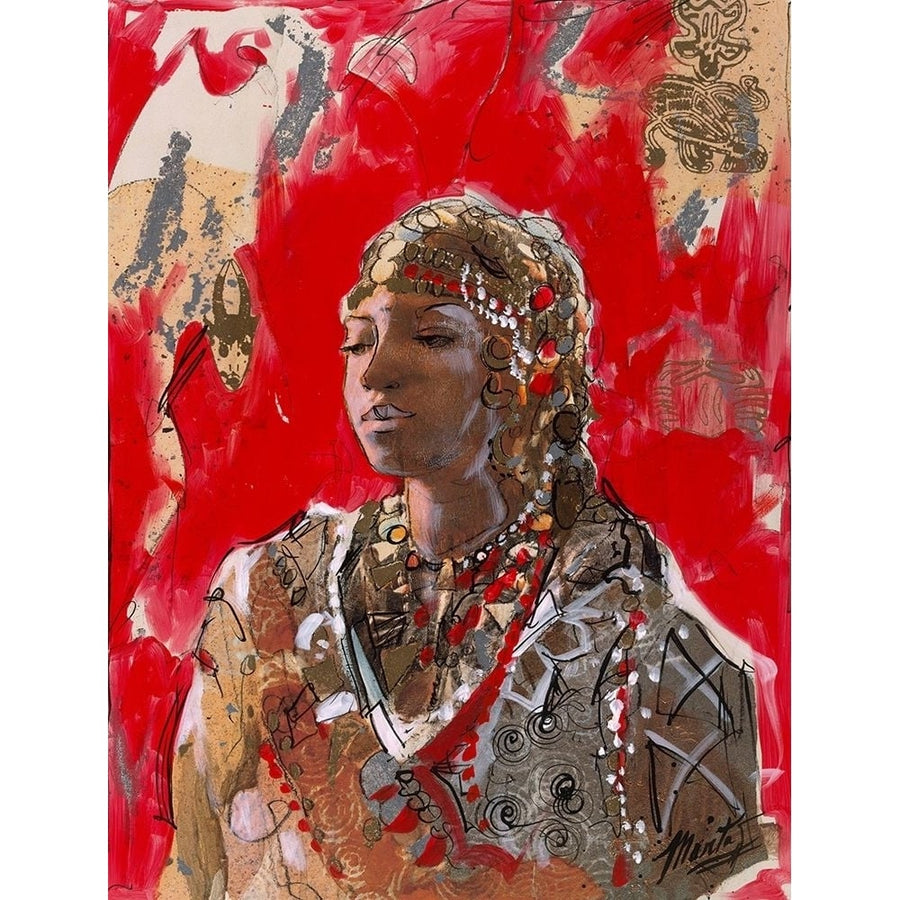 African VII Red-Beige by Marta Wiley-VARPDXAAA601601 Image 1