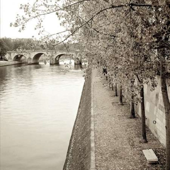 Sepia-Promenade Seine - 2 Poster Print by Alan Blaustein-VARPDXABFR552B Image 1