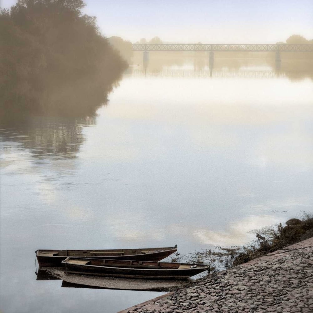 Boats on the Seine 2 Poster Print by Alan Blaustein-VARPDXABFR787 Image 1