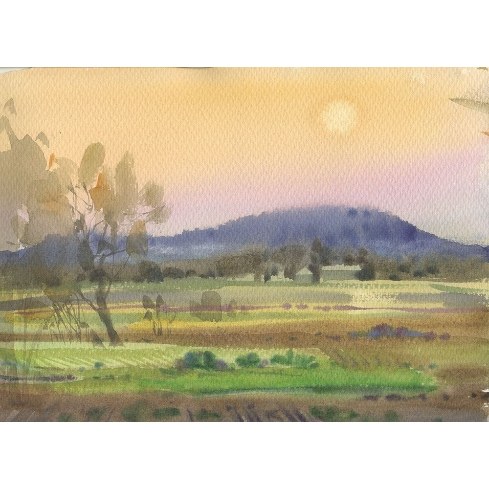 Watercolor landscape painting 5 Poster Print - Samira Yanushkova-VARPDXACANT097 Image 1