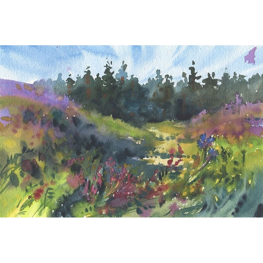 Watercolor landscape painting 53 Poster Print - Samira Yanushkova-VARPDXACANT156 Image 1