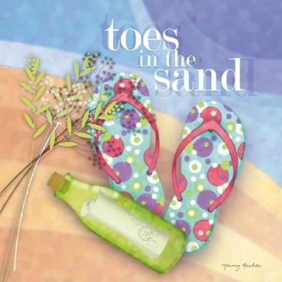 Toes in the Sand Poster Print by Nancy Archer-VARPDXACH101 Image 1