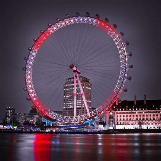 London Eye at night Poster Print by Assaf Frank-VARPDXAF20110428022C08 Image 1