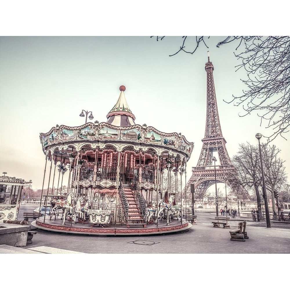 Carousel and the Eiffel tower by Assaf Frank-VARPDXAF20120313087PC02 Image 1