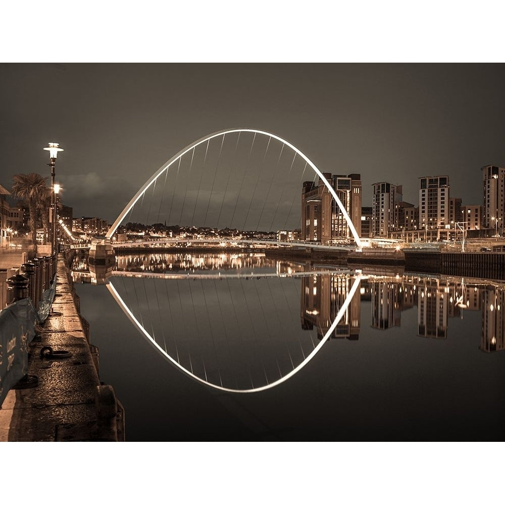 Gateshead Millenium Bridge Newcastle Upon Tyne FTBR-1877 Poster Print by Assaf Frank-VARPDXAF20120826005C08 Image 1