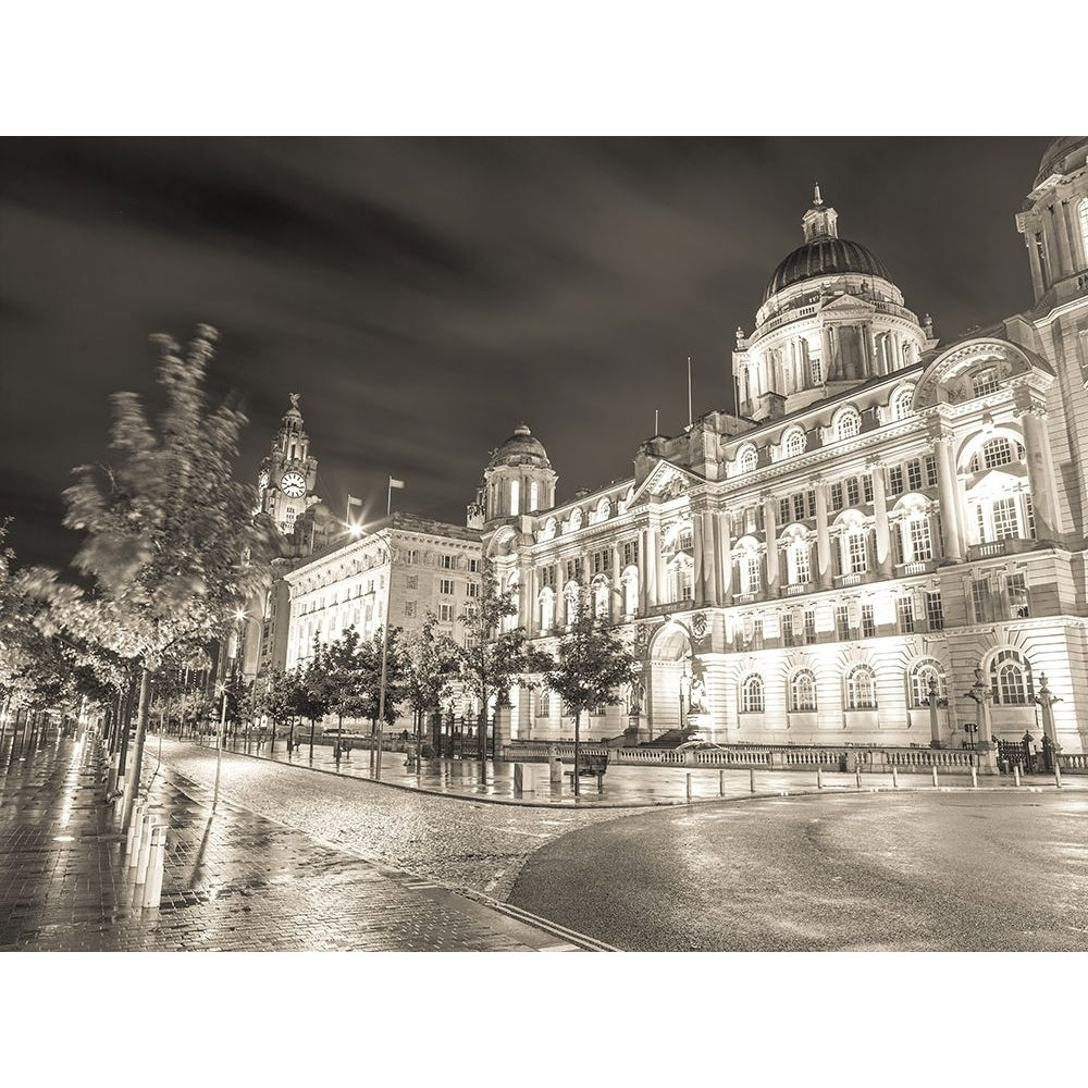 Port of-Building at night Liverpool Poster Print by Assaf Frank-VARPDXAF20120930254C03 Image 1