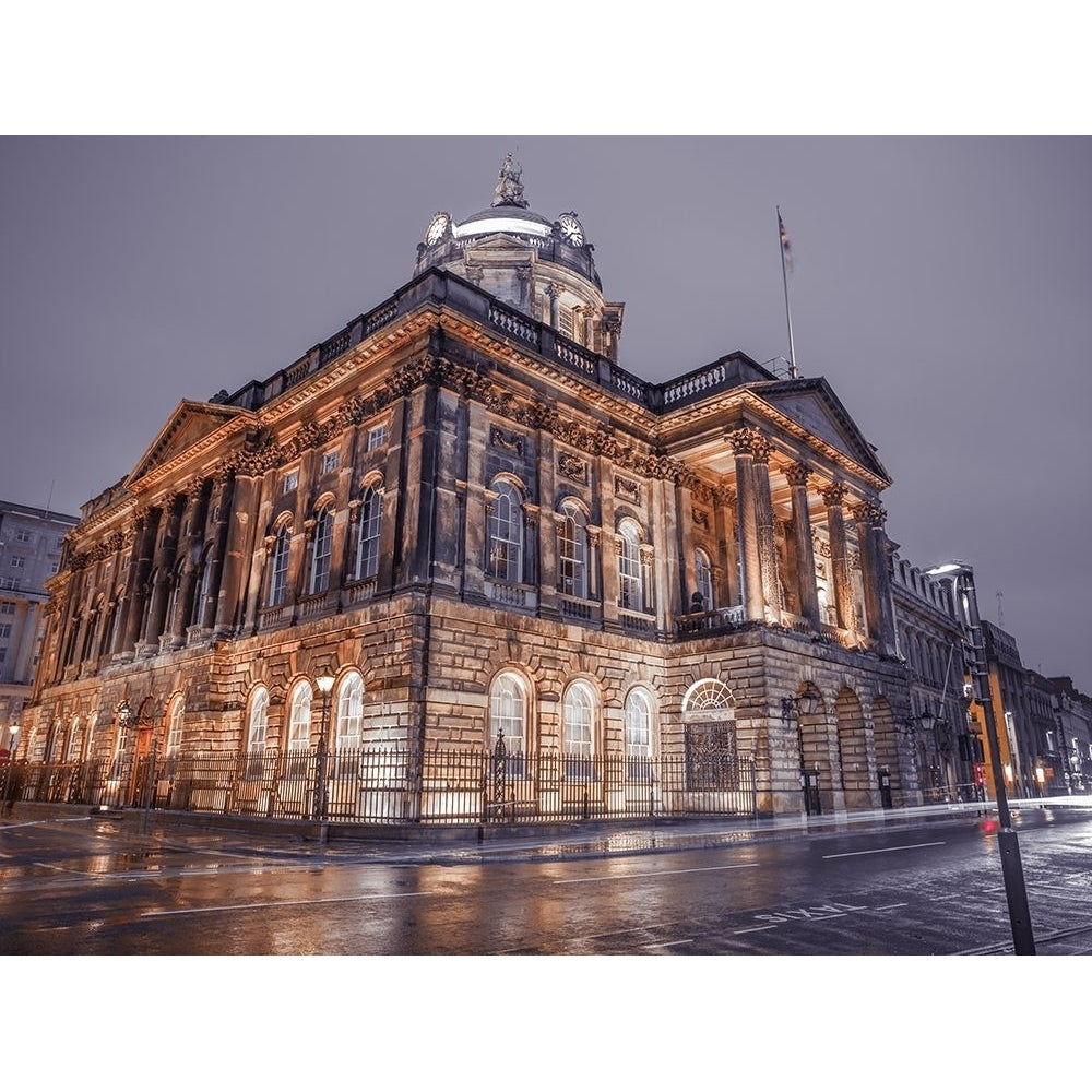 Town Hall Building at night Liverpool FTBR-1869 Poster Print by Assaf Frank-VARPDXAF20120930232C02 Image 1