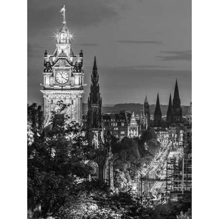 Princess streen and the Balmoral Hotel and night Edinbrugh Scotland Poster Print by Assaf Frank-VARPDXAF20130612388C07 Image 2