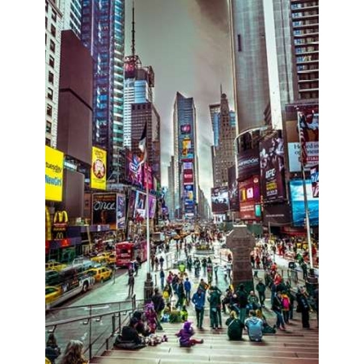 Commuters on busy Broadway in Ney York City near Times Square Poster Print by Assaf Frank-VARPDXAF20131115185P Image 1