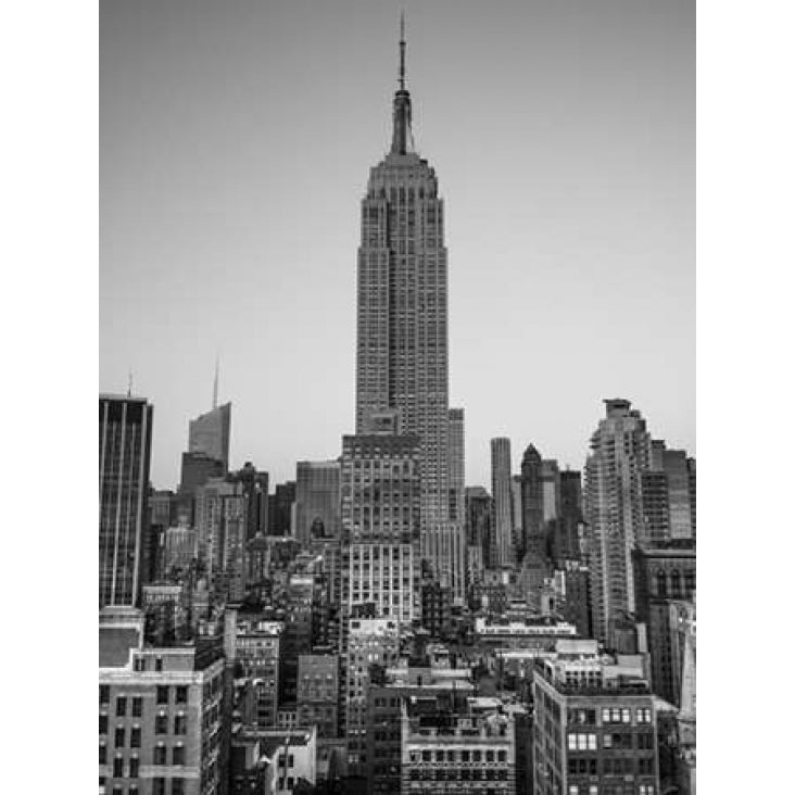 Empire State Building with York City Manhattan skyline with skyscrapers Poster Print by Assaf Image 1