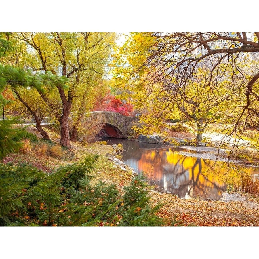 Gapstow bridge in autumn-Central Park- York city Poster Print by Assaf Frank-VARPDXAF201311191502 Image 1